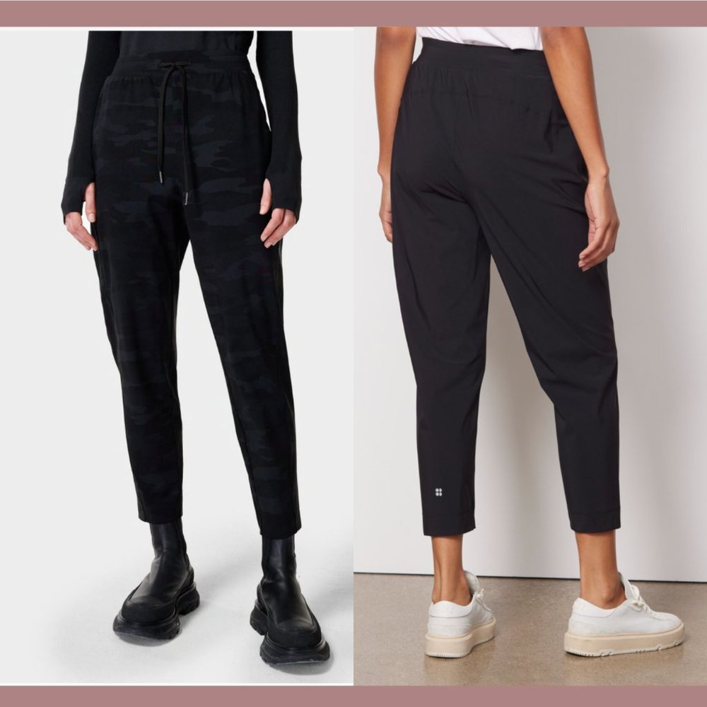 NWT‎ $118 Sweaty Betty [ Small ] Explorer 25'' Trouser in Black Tonal Camo
